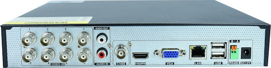 TVT TD-2108TS-HC Καταγραφικό HVR 8 Καναλιών με Ανάλυση Full HD