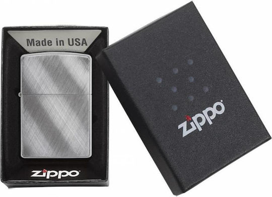 Zippo Classic Αντιανεμικός Αναπτήρας Φλόγας Diagonal Weave