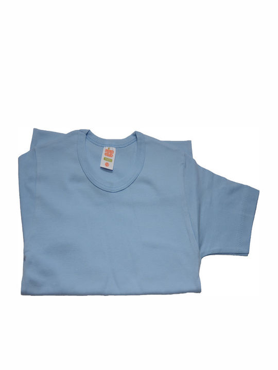Nina Club Kids Short-Sleeved Undershirt Light Blue