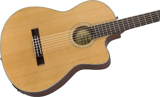 Fender Semi-acustic Chitară CN-140SCE Chitare acustice cu decupaj Natural