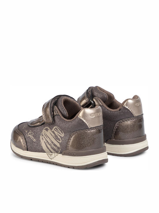Rishon Παιδικά Sneakers Ανατομικά με Σκρατς Ασημί