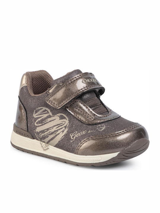 Rishon Παιδικά Sneakers Ανατομικά με Σκρατς Ασημί