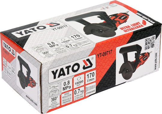 Yato YT-09717 Pneumatic Angular Grinder 75mm