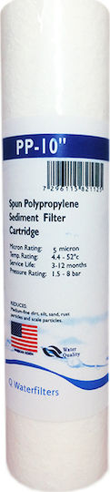 QWaterFilters 2-Stage Countertop Water Filter System CT2 with 10" Replacement Filter QWaterFilters PP-10" & QWaterFilters CTO 5 μm TR.0002.9