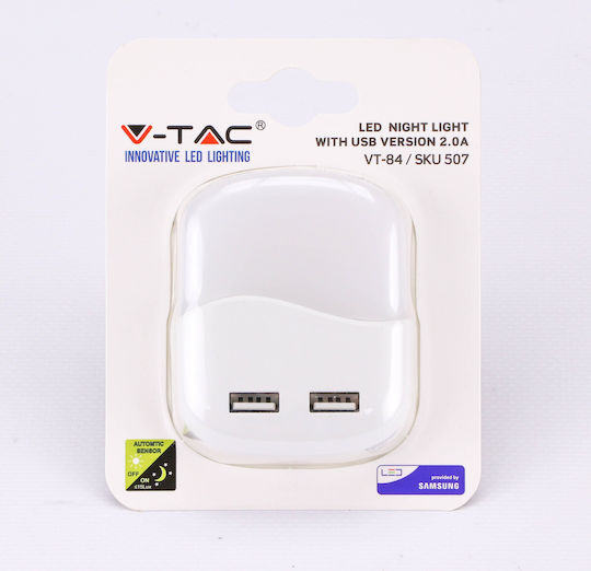 V-TAC LED Night Light Plug with Photocell 1pcs