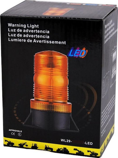Autoline Far Auto LED 12 / 24V 6cm cu Portocaliu Iluminare