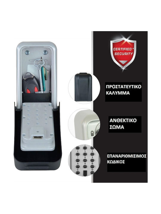 Master Lock Select Access Стенен Ключодържател с Комбинация Металик с Клавиатура 17.3x10.3x7.5см