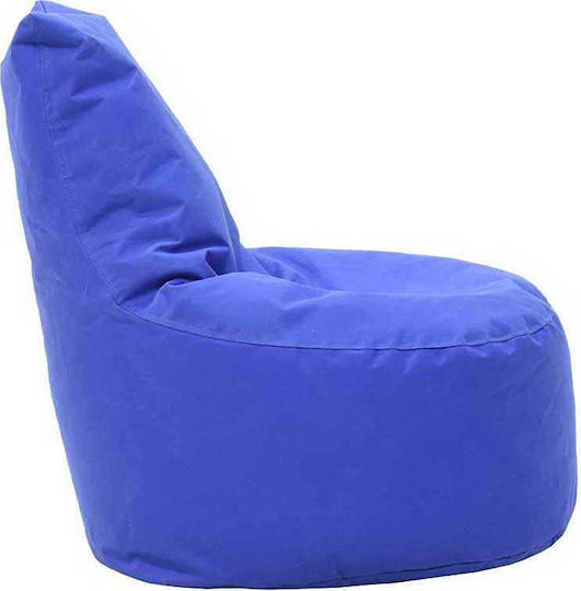 Πуф Кресло Водоустойчив Norm Син 65x55x75см