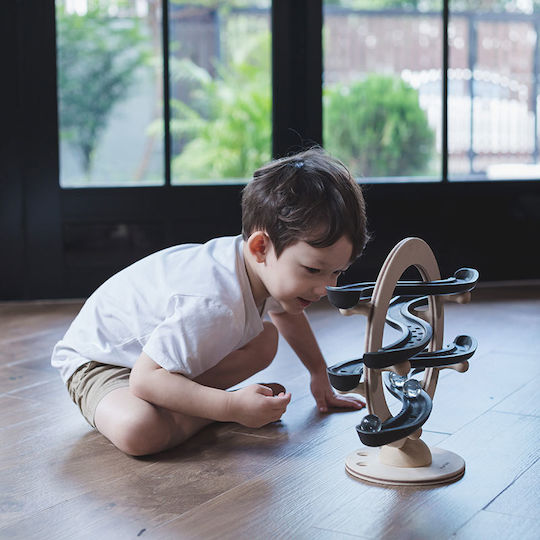 Plan Toys Wooden Marble Game Routes with Incline