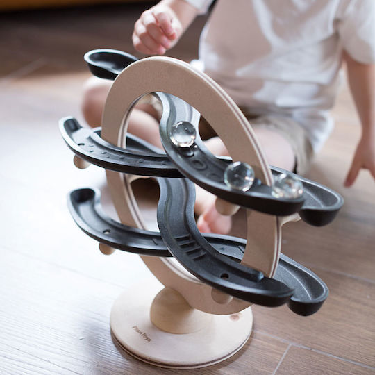 Plan Toys Wooden Marble Game Routes with Incline