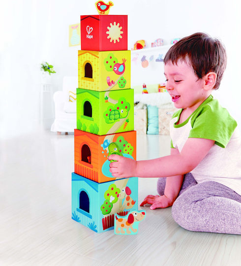 Hape Activity Cube Cubes Tower The Friends of Pepe for 18++ Months