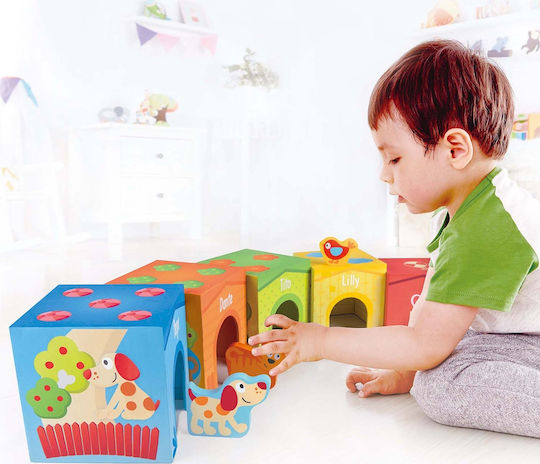 Hape Activity Cube Cubes Tower The Friends of Pepe for 18++ Months