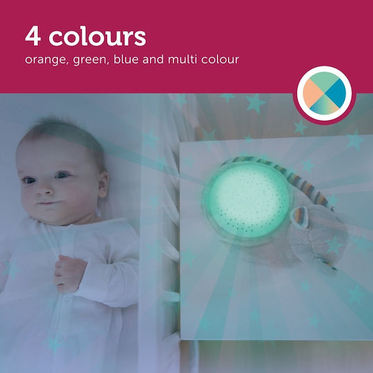 Zazu Sleep Toy Kiki Γατούλα Projector made of Fabric with White Noise and Cry Sensor for 0++ Months