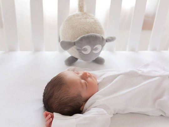 Sweet Dreamers Sleep Toy Ewan the Dream Sheep Grey made of Fabric with White Noise and Light for 0++ Months