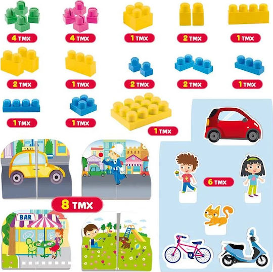 Lisciani Giochi Blocks Baby Carotina The City for 1+ Year 37pcs