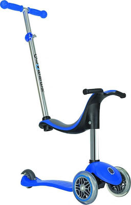 Globber Kids Scooter Evo 4 in 1 3-Wheel with Seat for 3+ Years Blue