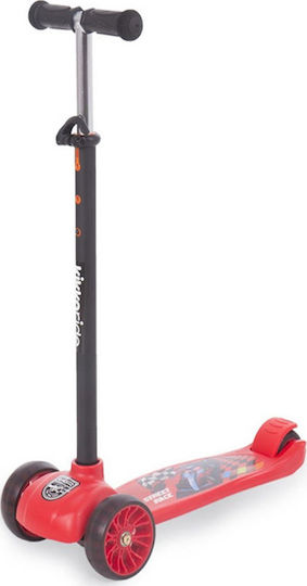 Kikka Boo Kids Foldable Street Race 3-Wheel Scooter for 3+ Years Red
