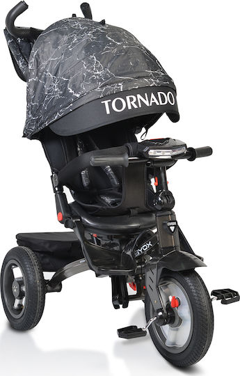 Byox Tornado Dark Kids Tricycles with Parental Handle for 3-6 Years Gray