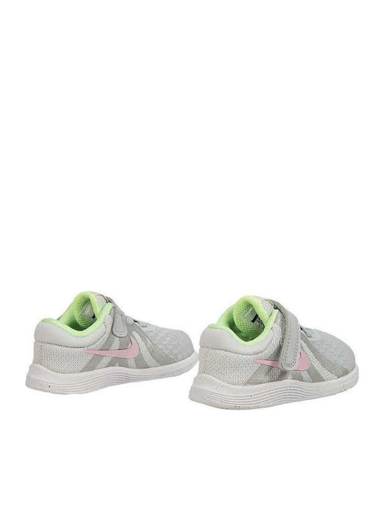 Revolution Revolution 4 Kids Sports Shoes Running with Hoop & Loop Closure Gray