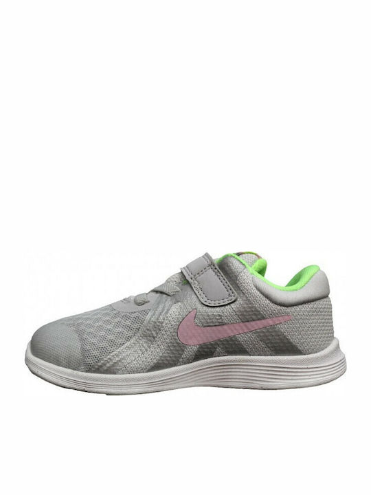 Revolution Revolution 4 Kids Sports Shoes Running with Hoop & Loop Closure Gray