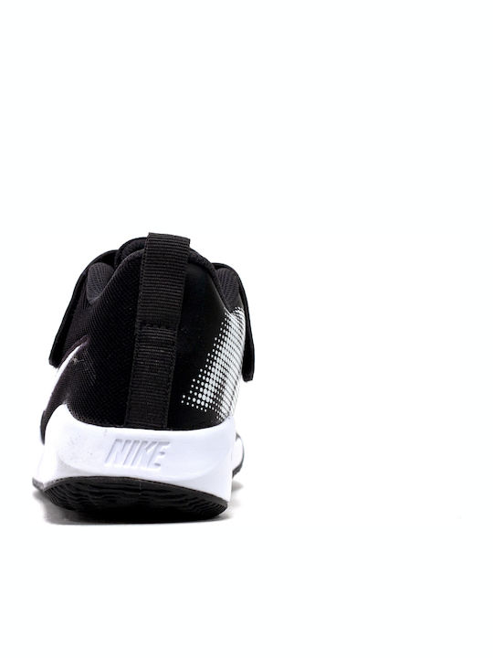 Hustle Team Hustle Quick 2 PS Kids Sports Shoes Running with Hoop & Loop Closure Black / Anthracite / Volt / White
