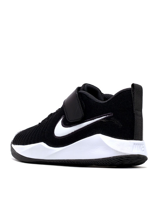 Hustle Team Hustle Quick 2 PS Kids Sports Shoes Running with Hoop & Loop Closure Black / Anthracite / Volt / White