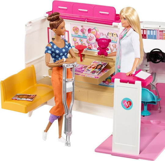 Barbie Mobile Clinic - Ambulance Doll Vehicle for 3+ years+ Years