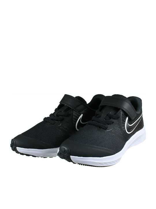 Stern Läufer Star Runner 2 Kinder Sportschuhe Laufen mit Bügel- und Schleifenverschluss Black / White / Volt