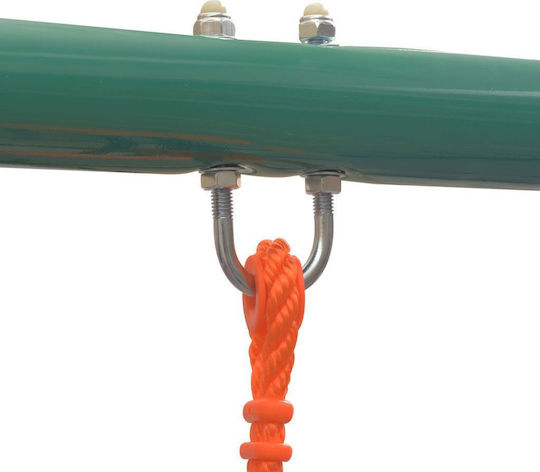 vidaXL Leagăn Dublu Pentru Utilizare Profesională Metalic 324x155x182cm Pentru 3+ Ani