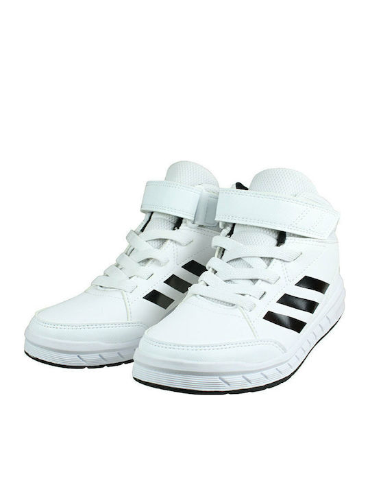 Altasport Kids Sports Shoes Basketball with Hoop & Loop Closure White