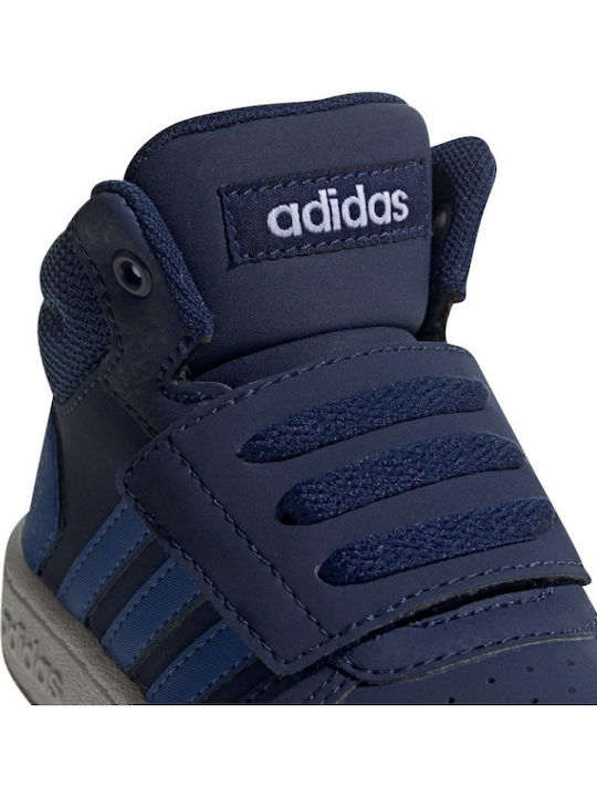 Hoops Mid 2 Αθλητικά Παιδικά Παπούτσια Μπάσκετ με Σκρατς Dark Blue / Blue / Cloud White