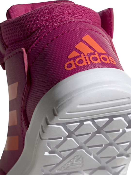 Altasport Mid Kinder Sneakers Hoch mit Klettverschluss Real Magenta / Hi Res Coral / Cloud White
