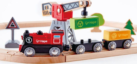 Hape Cargo Delivery Loop Σετ με Τρενάκι από Ξύλο για 3+ Ετών