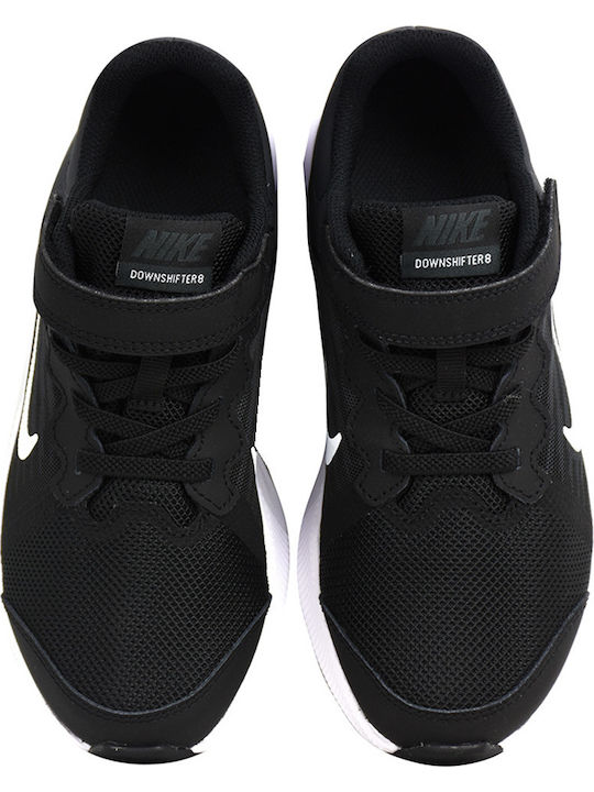 Downshifter 8 PS Kids Sports Shoes Running with Hoop & Loop Closure Black