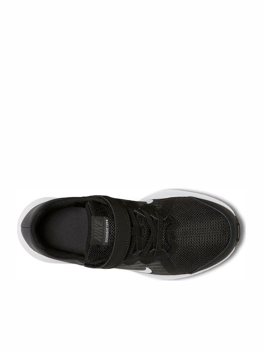 Downshifter 8 PS Kids Sports Shoes Running with Hoop & Loop Closure Black