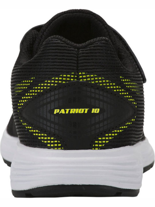 Patriot 10 PS Αθλητικά Παιδικά Παπούτσια Running με Σκρατς Μαύρα