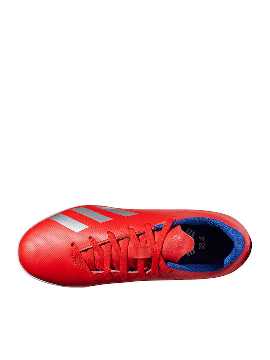 X 18.4 TF TF Kids Soccer Cleats & Shoes with Turf Red