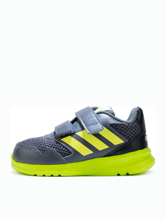 Altarun Altarun Kids Sports Shoes Running with Hoop & Loop Closure Gray