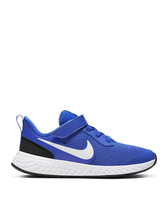 Revolution Revolution 5 PSV Kids Sports Shoes Running with Hoop & Loop Closure Racer Blue / White / Black