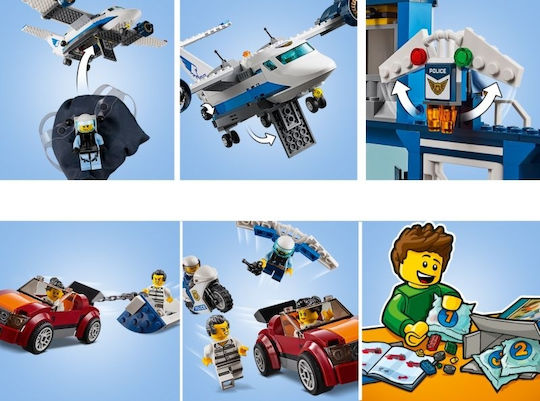 LEGO City Sky Police Въздушна База за 6+ Години 529 Бройки
