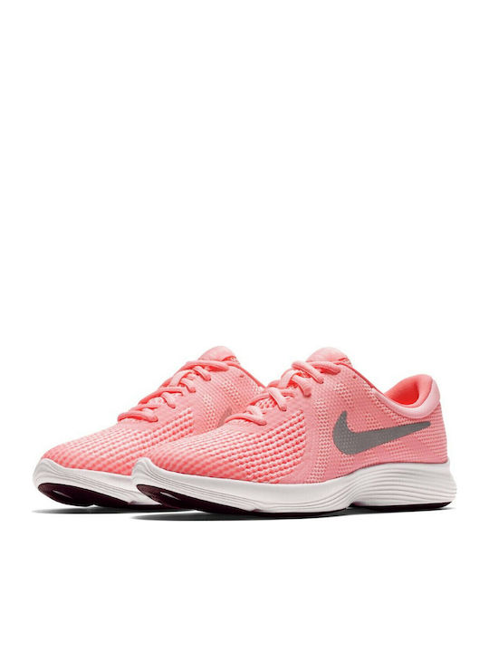 Revolution Revolution 4 GS Kids Sports Shoes Running with Laces Pink