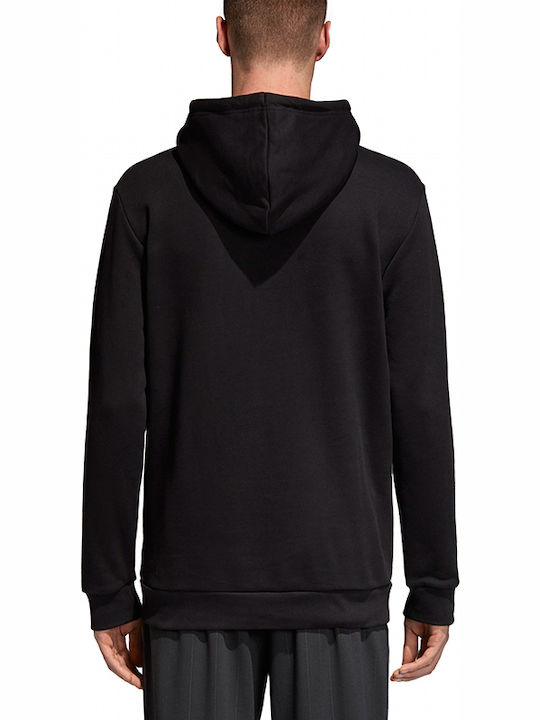 Trefoil Sweatshirt with Hood Black