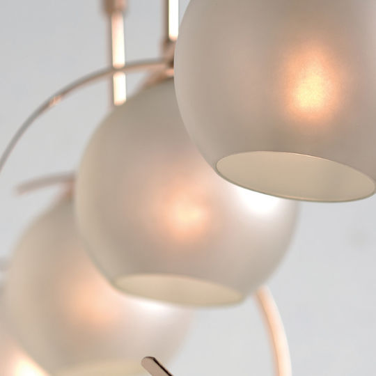 Aca Iparelle Adjustable Pendant Light Bronze Rail for 4 Bulbs E27 120cm
