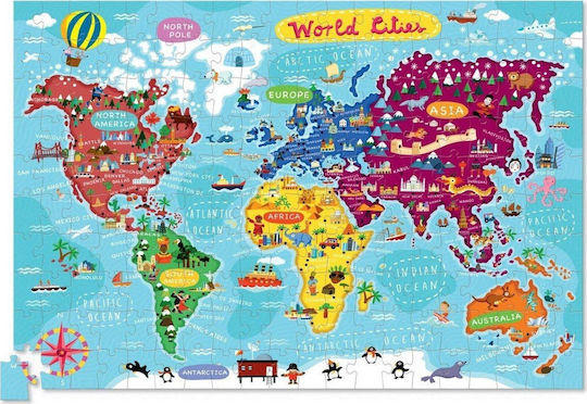 200-pc Puzzle+Poster//World Cities 382874-3 Crocodile Creek