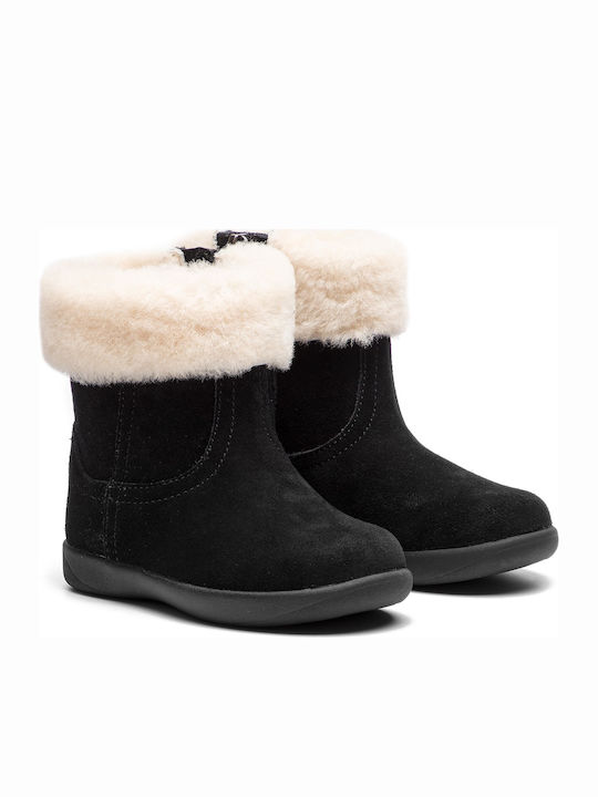 Jorie II Suede Παιδικές Μπότες με Φερμουάρ Μαύρες