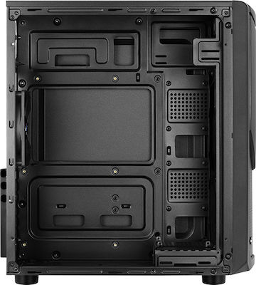 Aerocool Tomahawk-A Gaming Midi Tower Κουτί Υπολογιστή με Πλαϊνό Παράθυρο Μαύρο