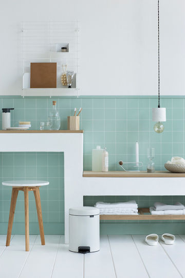 Brabantia 1120/65 Μεταλλικό Καλαθάκι Μπάνιου Soft Close 5lt White