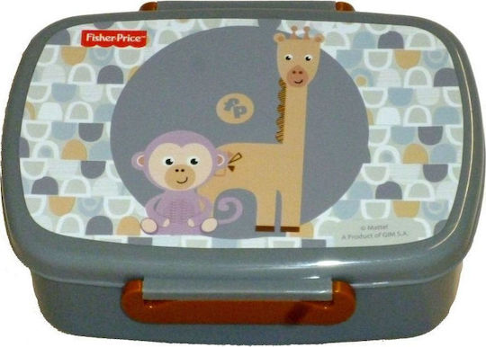 Fisher Price Monkey Plastic Kids' Food Container Gray x x 6cm
