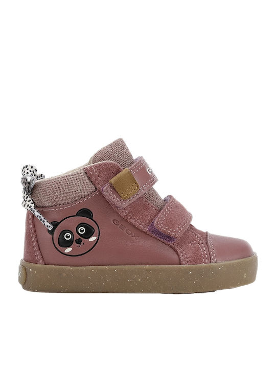 Geox Kids Sneakers High WWF Anatomic with Scratch Fuchsia