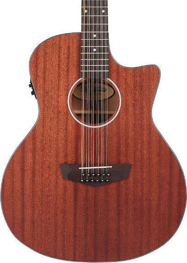 D'Angelico 12χορδη Ακουστική Κιθάρα Premier Fulton LS Cutaway Natural